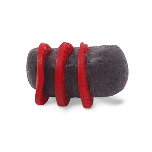 Anel Vulcano Preto e Vermelho Anel Vulcano Preto e Vermelho